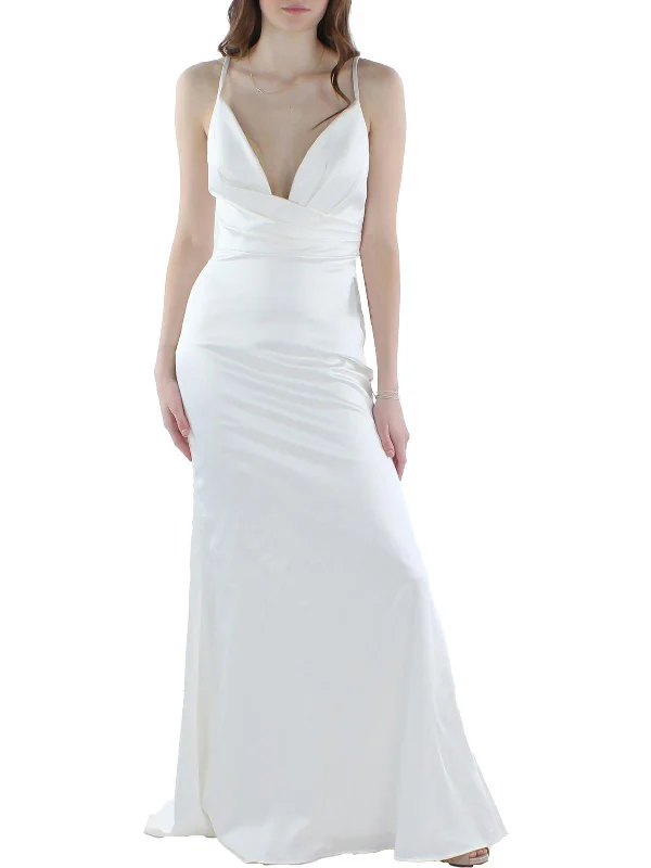 Womens Pleated Sleeveless Evening Dress Tunics Brand named