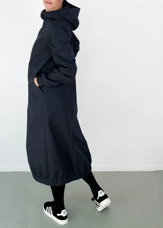 The Assembly Line - Hoodie Dress Hoodie with Typography Text Message