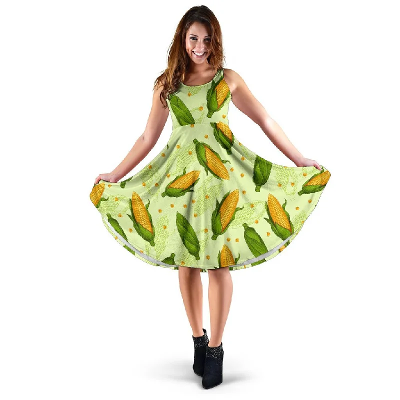 Corn Pattern Print Dress Tunics Recommended stylist