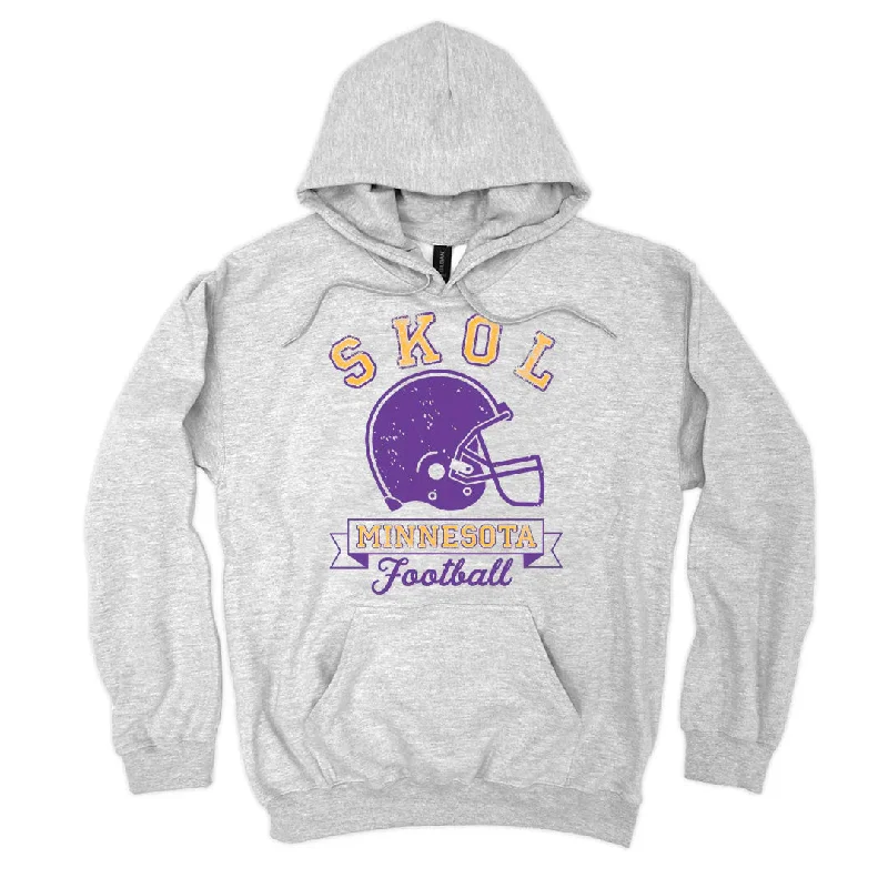 MN Gridiron Hoodie Hoodie with Zipper Versatile Modern