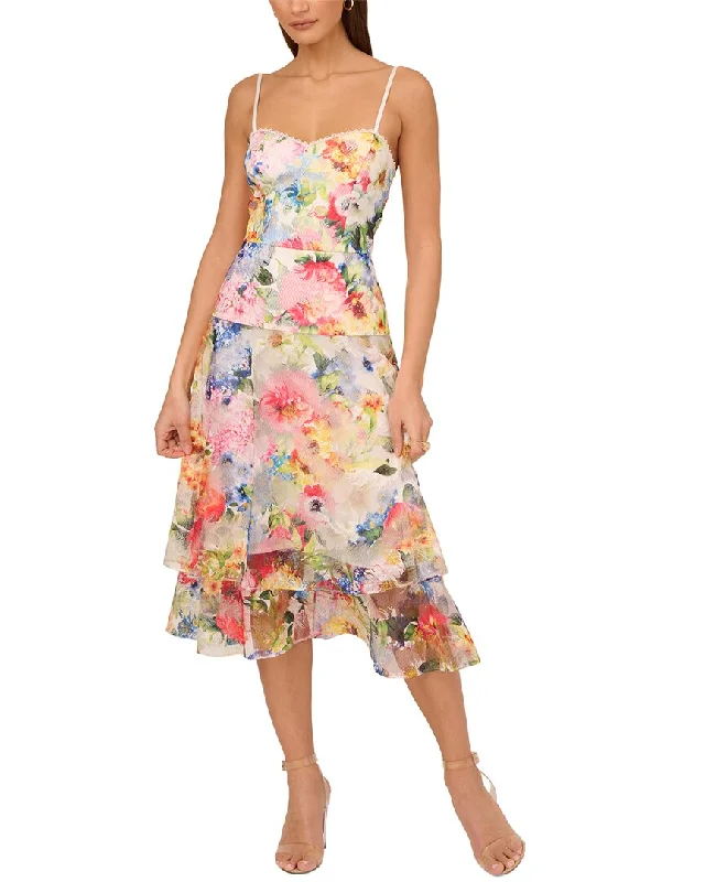 Adrianna Eve Embroidered Fit & Flare Dress Tunics Canvas sturdy