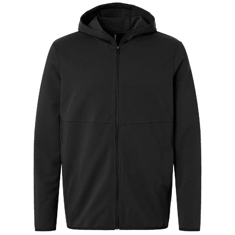 Independent Trading Co. Unisex Black Perform Full-Zip Hooded Sweatshirt Hoodie with Neon Bright Vibrant