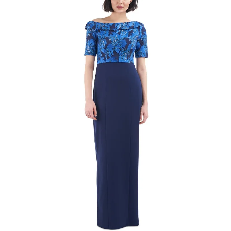 JS Collections Womens Embroidered Sequined Evening Dress Tunics Stylish elegant