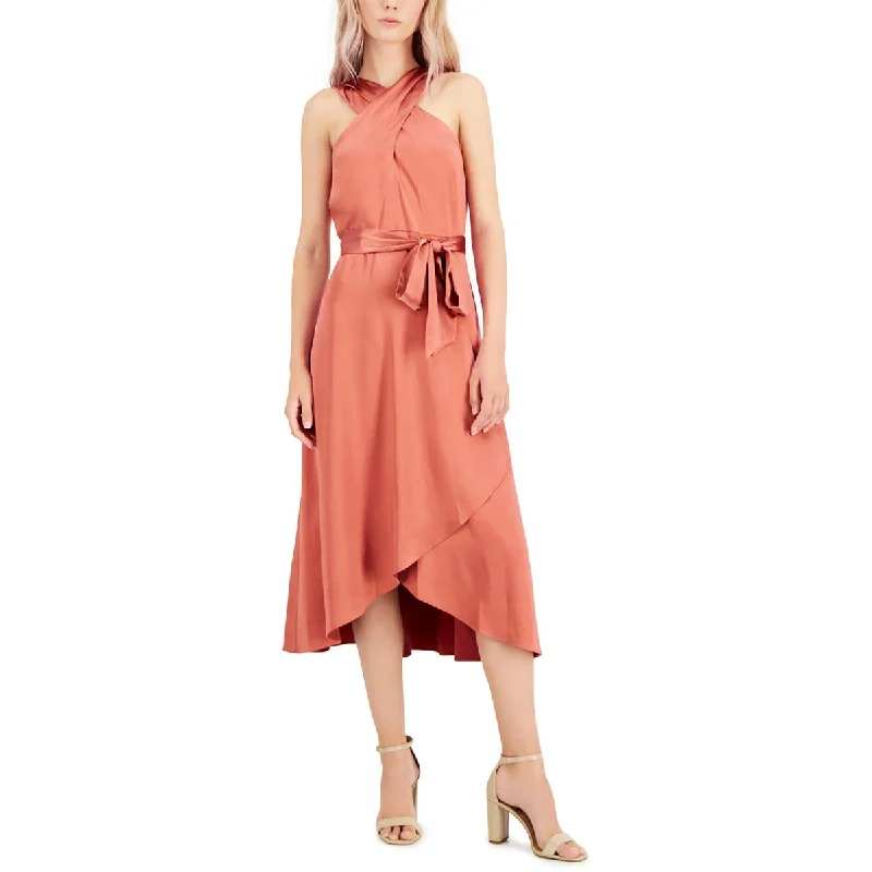 INC Womens Satin Criss-Cross Evening Dress Tunics Running lightweight