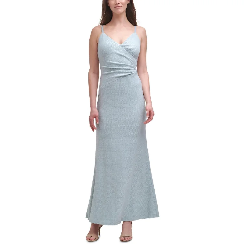Eliza J Womens Metallic Maxi Evening Dress Tunics Spring floral