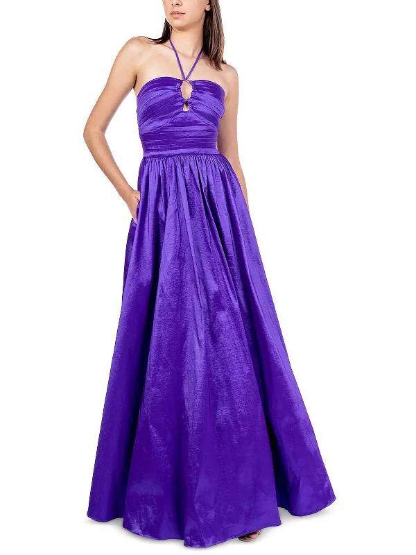 Juniors Womens Shutter Pleat Keyhole Evening Dress Tunics Luxurious high-end