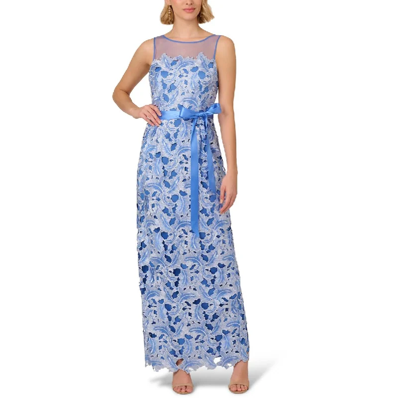 Adrianna Papell Womens Lace Sleeveless Evening Dress Tunics Seasonal trendy