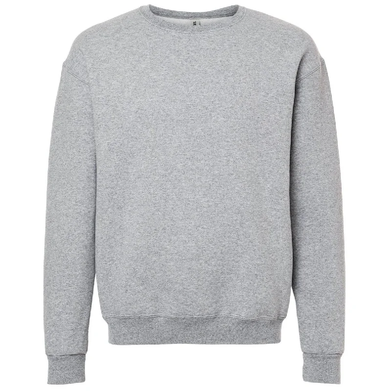 Jerzees Unisex Athletic Heather Rugged Crewneck Sweatshirt Hoodie with Oversized Fit Loose Comfortable