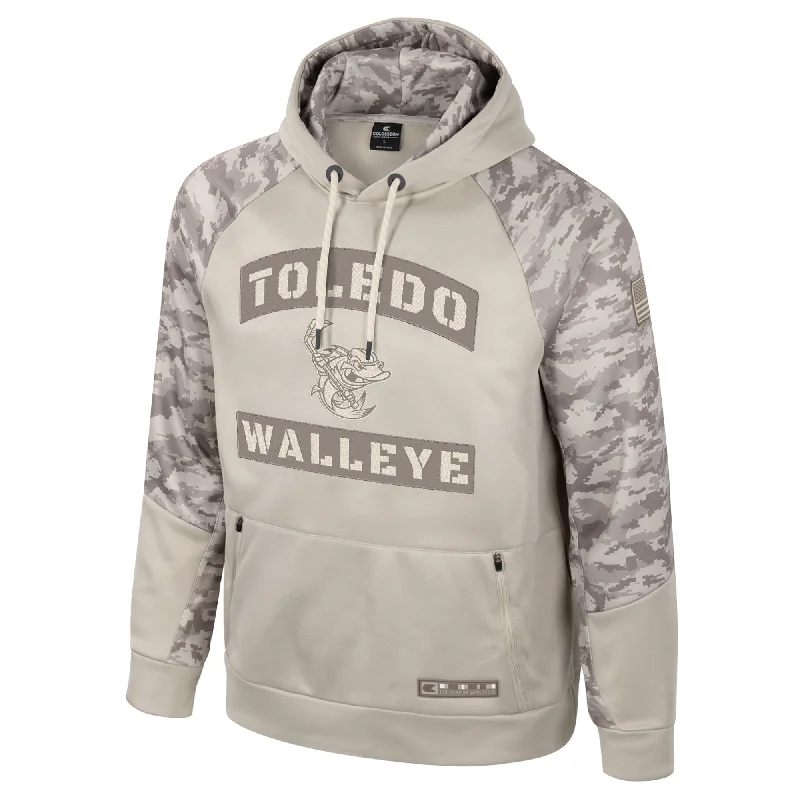 Toledo Walleye Mojave OHT Hoodie Hoodie with Front Slit Layering Stylish