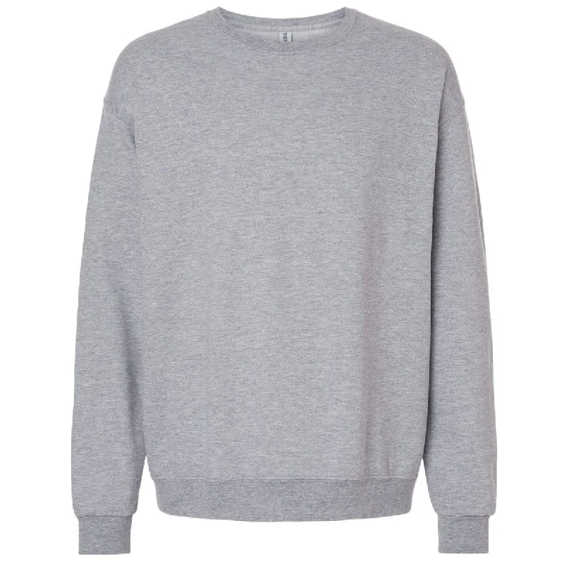 Jerzees Unisex Athletic Heather Ultimate CVC Crewneck Sweatshirt Hoodie with Crew Neck Simple Timeless