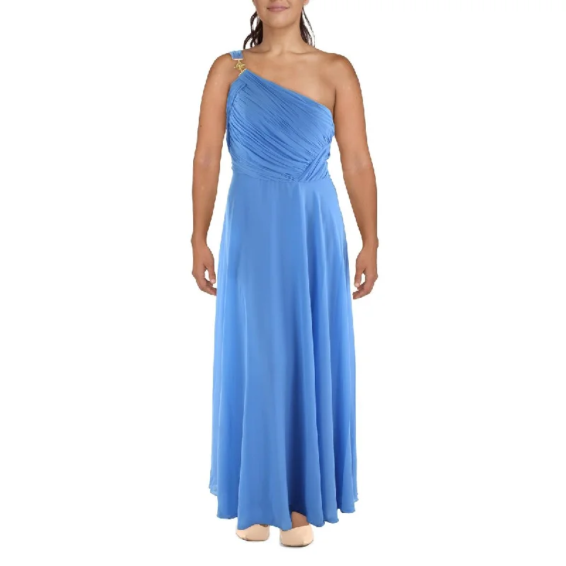 Lauren Ralph Lauren Womens One Shoulder Long Evening Dress Tunics Luxurious high-end