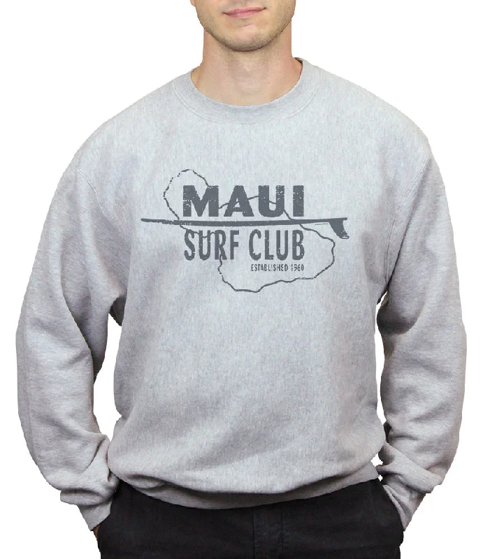 Maui Surf Club Unisex Sweatshirt Hoodie with V-Neck Classic Versatile