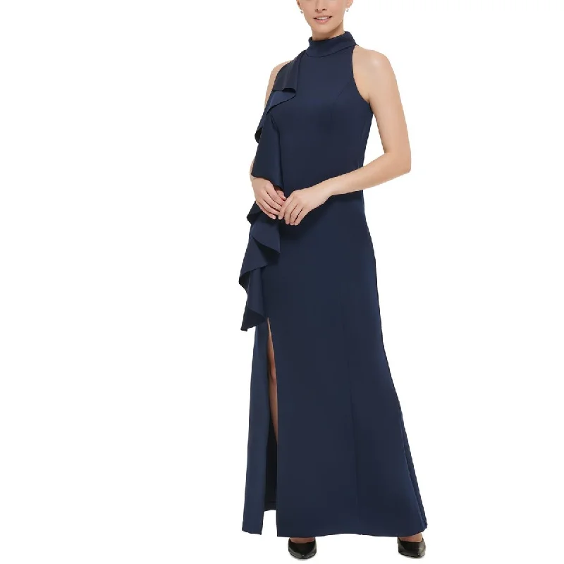 Jessica Howard Womens Mock Neck Long Evening Dress Tunics Gym athletic