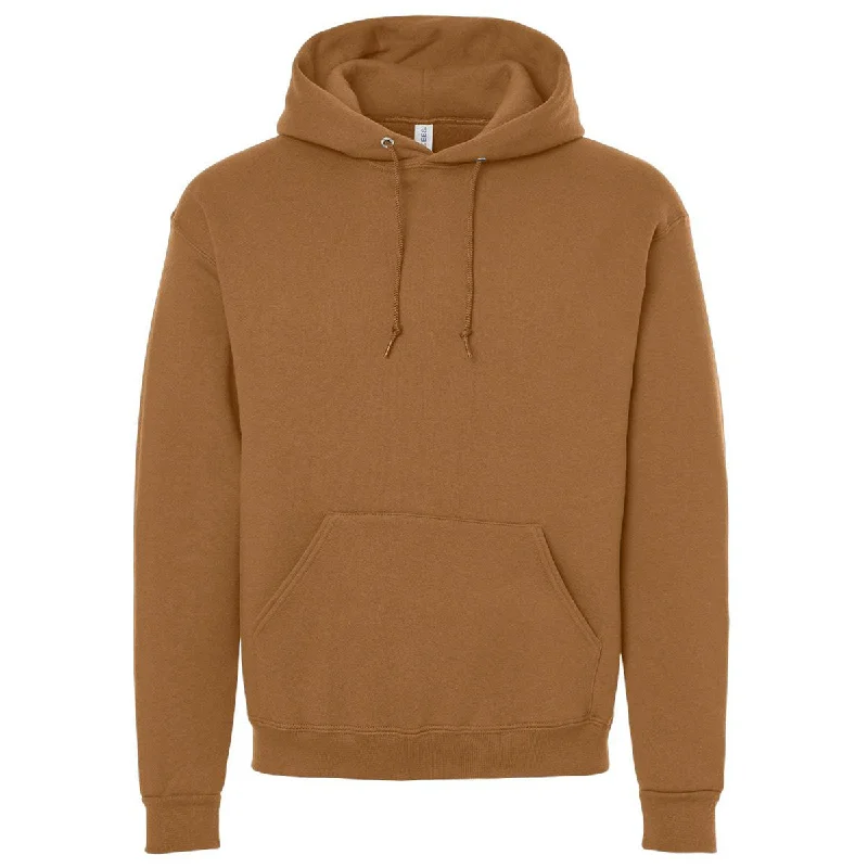 Jerzees Unisex Golden Pecan Rugged Hooded Sweatshirt Hoodie with Reflective Safety Nightwear