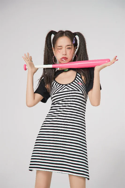 Letting Down My Walls Stripes Dress Tunics Running lightweight