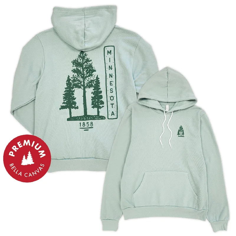 Tall Pines Premium Hoodie Hoodie with Camouflage Military Edgy