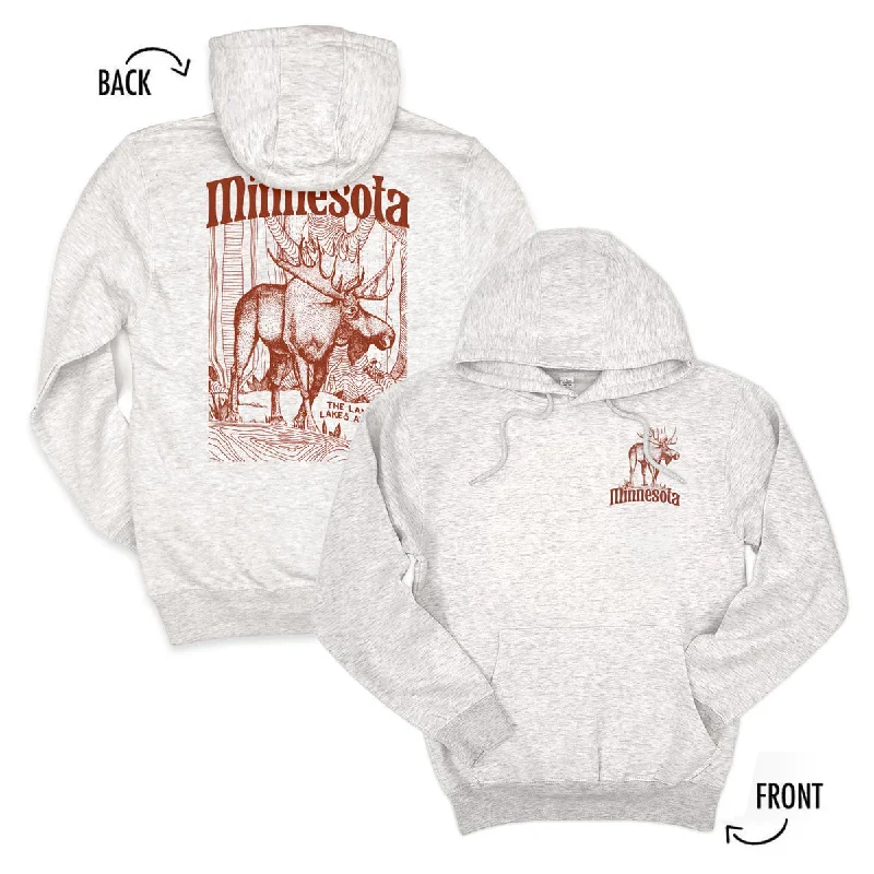 Northwoods Hoodie Hooded Sweatshirt Casual Wear Street Style