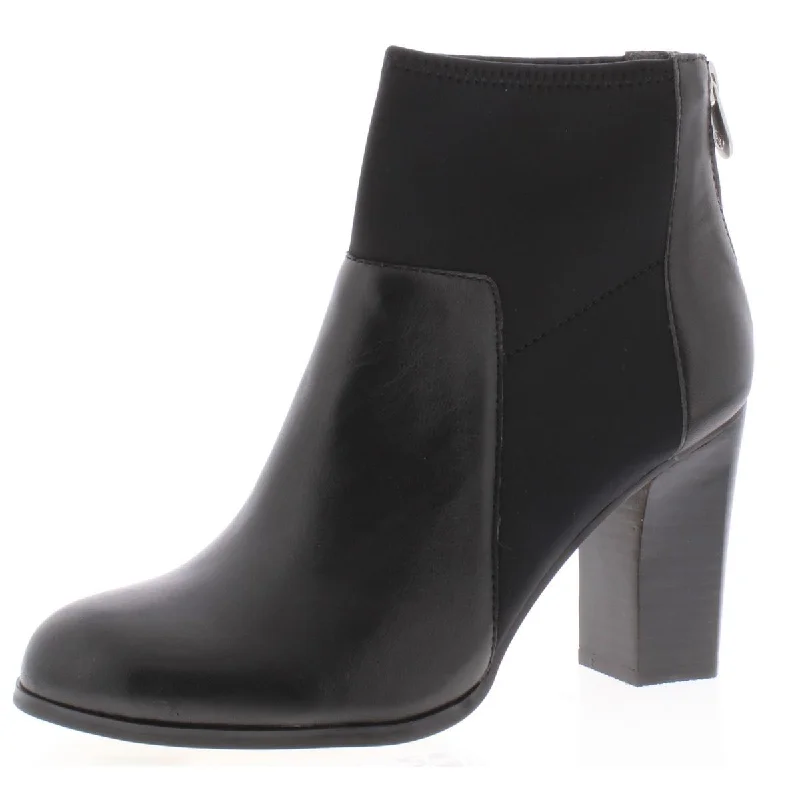 Adrienne Vittadini Womens Ratti Leather Ankle Dress Boots Tunics Vintage classic
