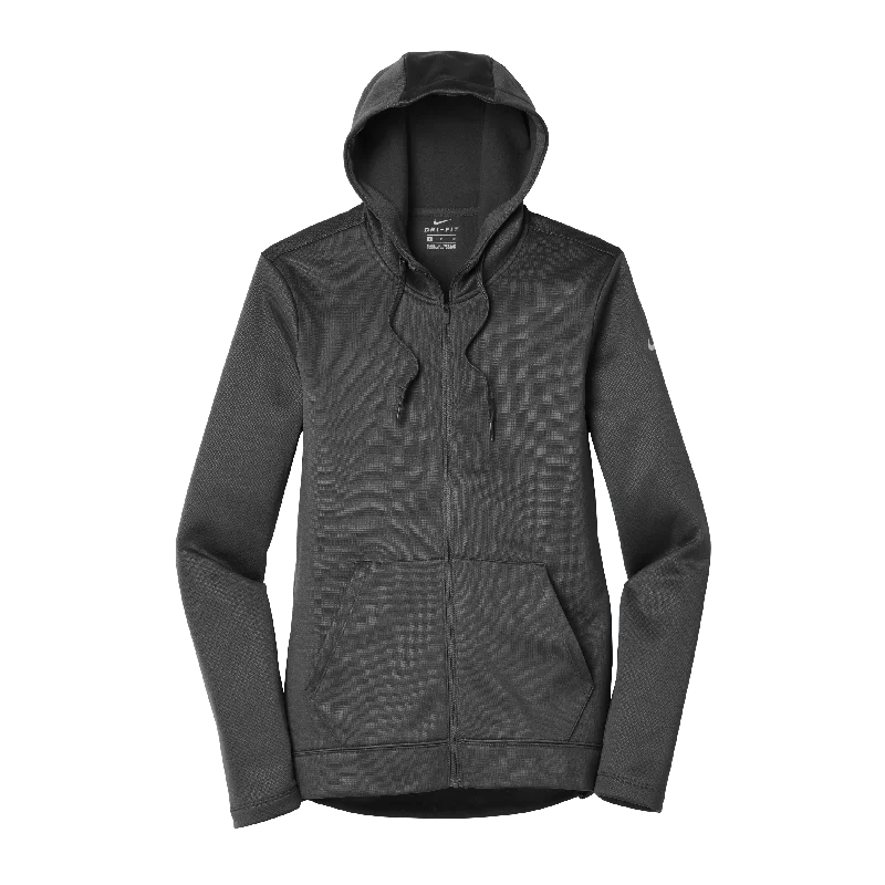 D1902W Ladies Therma-FIT Full Zip Fleece Hoodie Hoodie with Button Classic Timeless