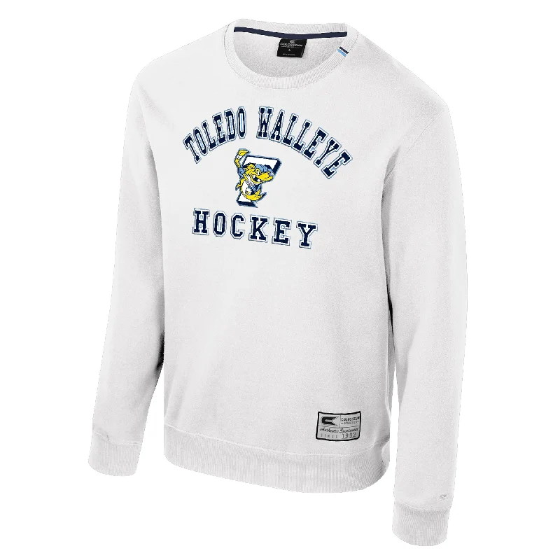 Toledo Walleye White Zion Crewneck Sweatshirt Oversized Hoodie Comfort Casual
