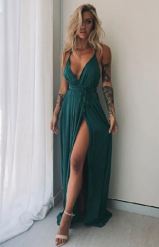Prom Dress Party Dress Elegant Long Evening Dress   cg21475 Off-the-shoulder Bohemian Festive