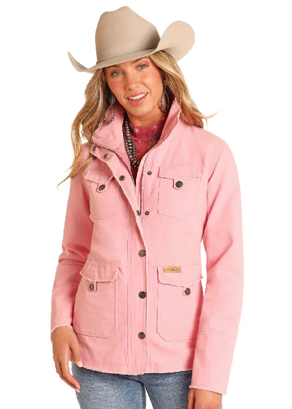 Women's Powder River Cotton Canvas Jacket Satin Jacket Silk Jacket Chiffon Jacket