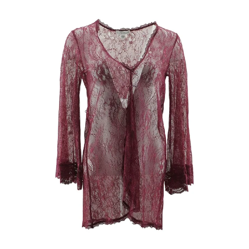 Burgundy Floral Cardigan Sweater Faux Fur Fabric Real Fur Fabric Shearling Fabric