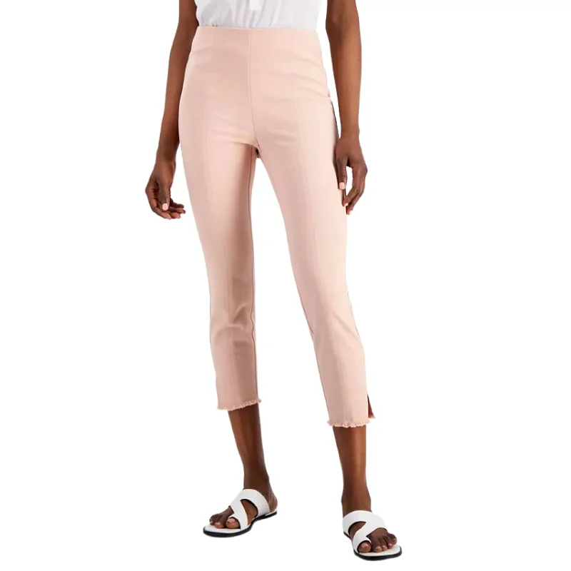 ALFANI - Petite Fringe-Trim Skinny Pants Trendy Work Pants