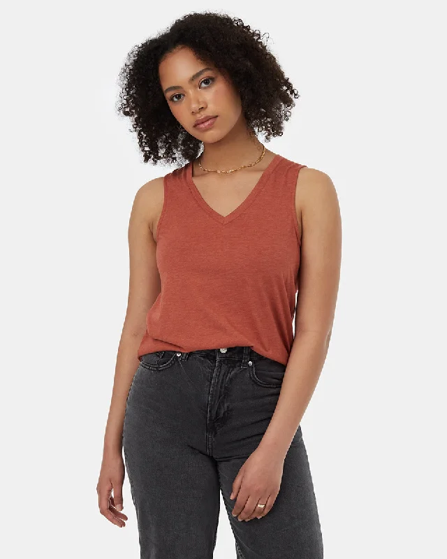 TreeBlend V-Neck Tank fashionable tank top
