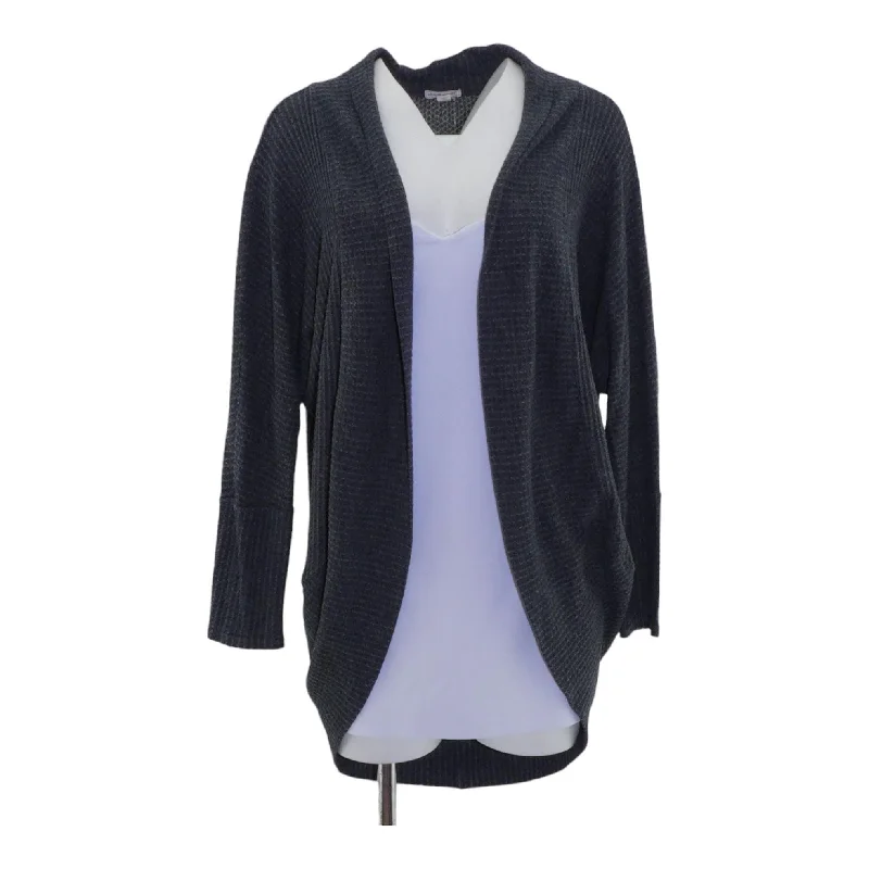 Gray Solid Cardigan Sweater Boxy Cardigan Fitted Cardigan A-Line