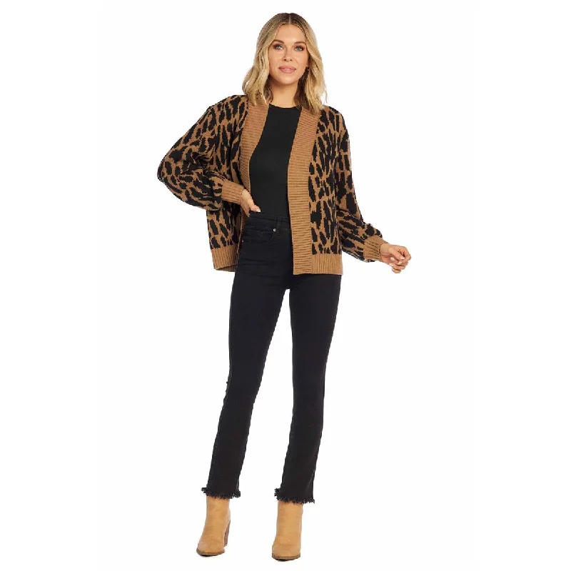 Tan Sinclair Cardigan by Mudpie Mesh Fabric Canvas Fabric Denim Fabric