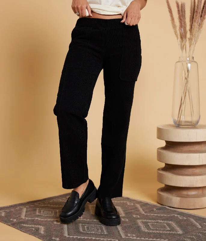 Florence Pant - Black Classic Cropped Pants