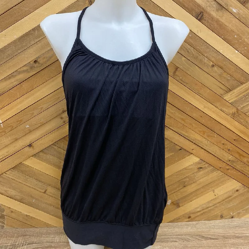 Lululemon- Black Sports Top Women's Tank: black-women-8 fitness tank top