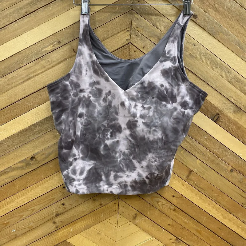 Lululemon - Women's Cropped Tank Top: Pink-Grey Smoke-women-20 layering tank top