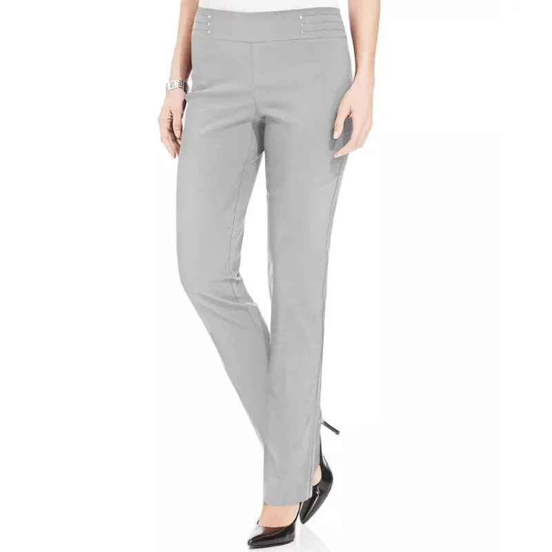 JM COLLECTION -  Pull-on Pants Classic Straight-Leg Pants