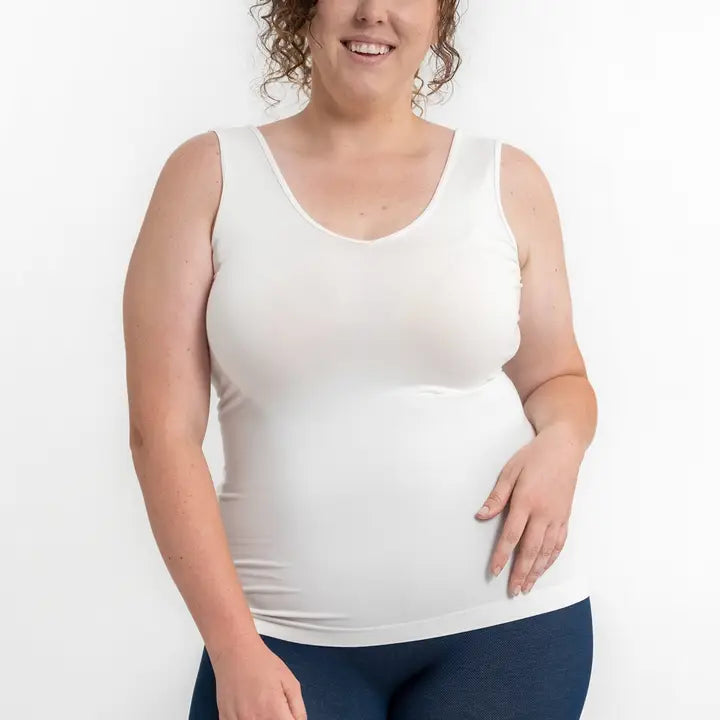 Reversible Tank - Curvy Fit lounge tank top