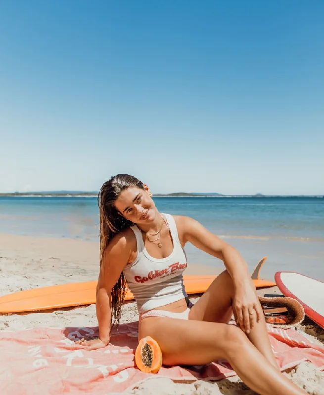 Golden Breed Tank | Wash Red bold tank top