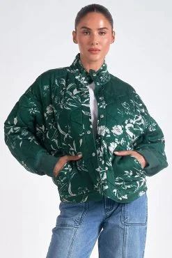 Woman's Elan Jade Print Jacket One-Shoulder Jacket Off-the-Shoulder Jacket Asymmetrical Jacket Woman's Elan Jade Print Jacket One-Shoulder Jacket Off-the-Shoulder Jacket Asymmetrical Jacket