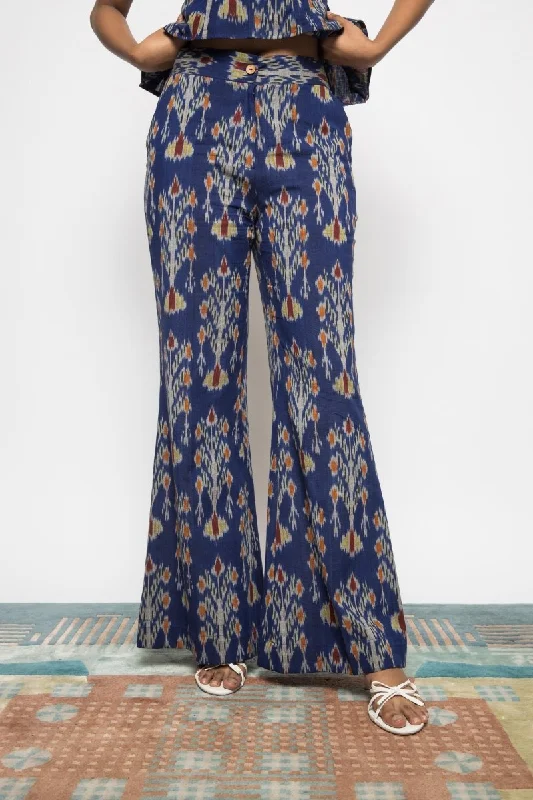 Kick & Flare Pants- Blue Cozy Lounge Pants