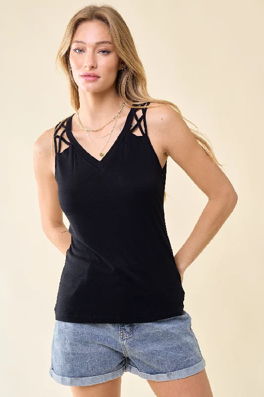 Calista Strappy Tank halter tank top