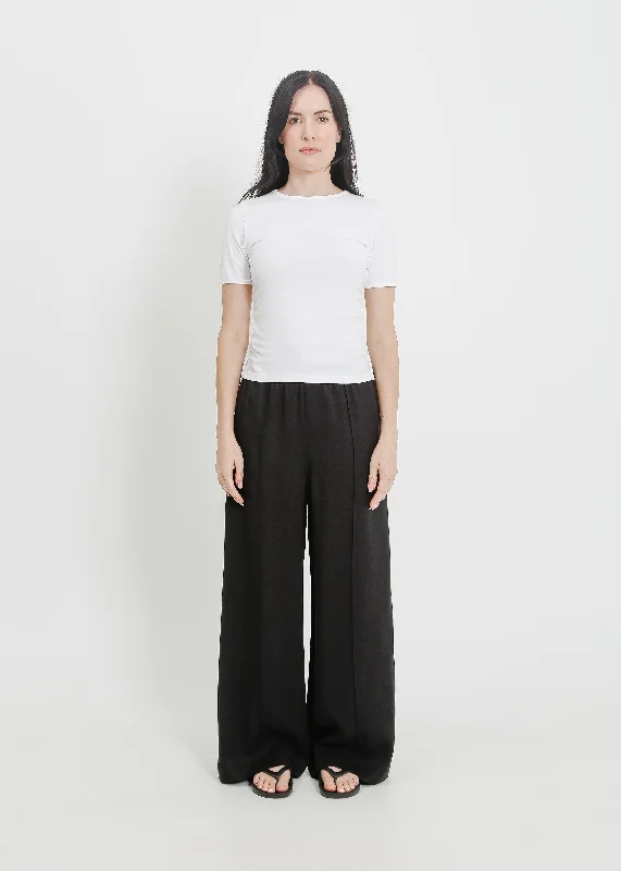 GERMAINE PANT / BLACK Stylish Slim Trousers