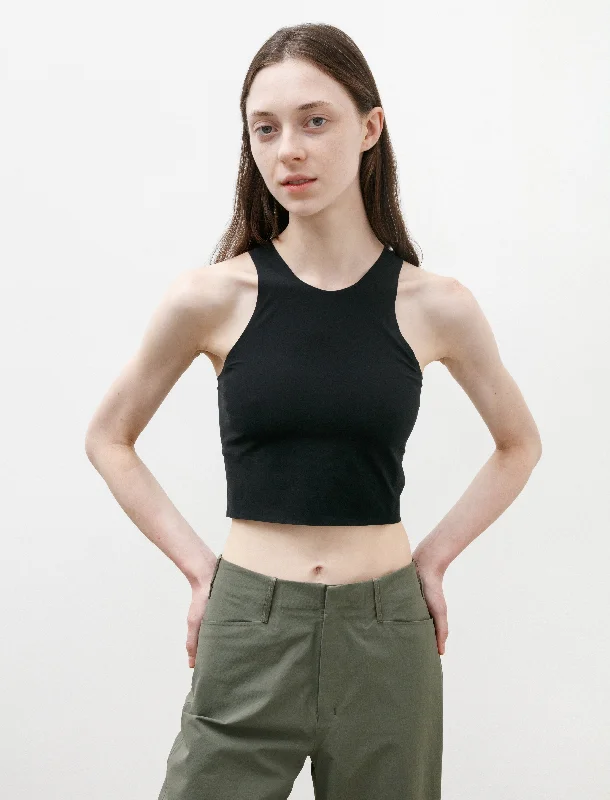 Toric Tank Black ribbed tank top