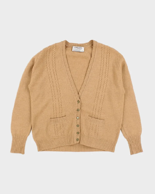 Vintage Jaeger Wool & Cashmere Cardigan - M Wool Cardigan Cotton Cardigan Cashmere Cardigan