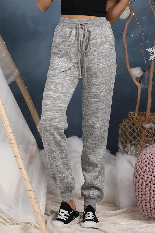 CASUAL ELASTIC WAIST JOGGERS PANTS WITH POCKETS Soft Sweatpants Style