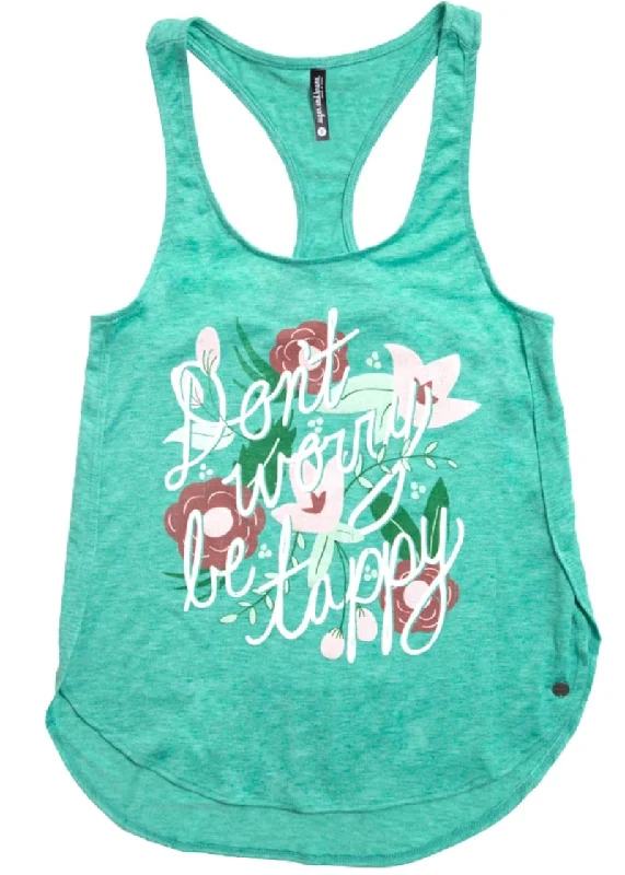 ON SALE "Don't Worry, Be Tappy" Valerie Racerback Tank comfortable tank top