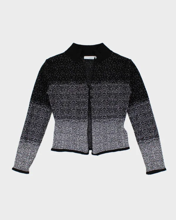Y2k 00s Sparkly Knit Cardigan - S Fleece Fabric Down Fabric Feather Fabric