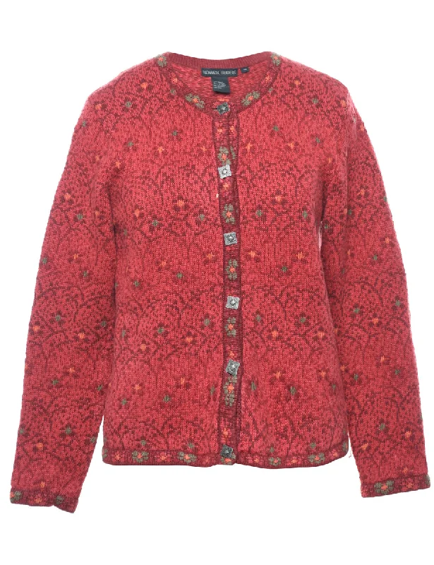 Button Through Cardigan - M Cardigan Knitwear Sweater