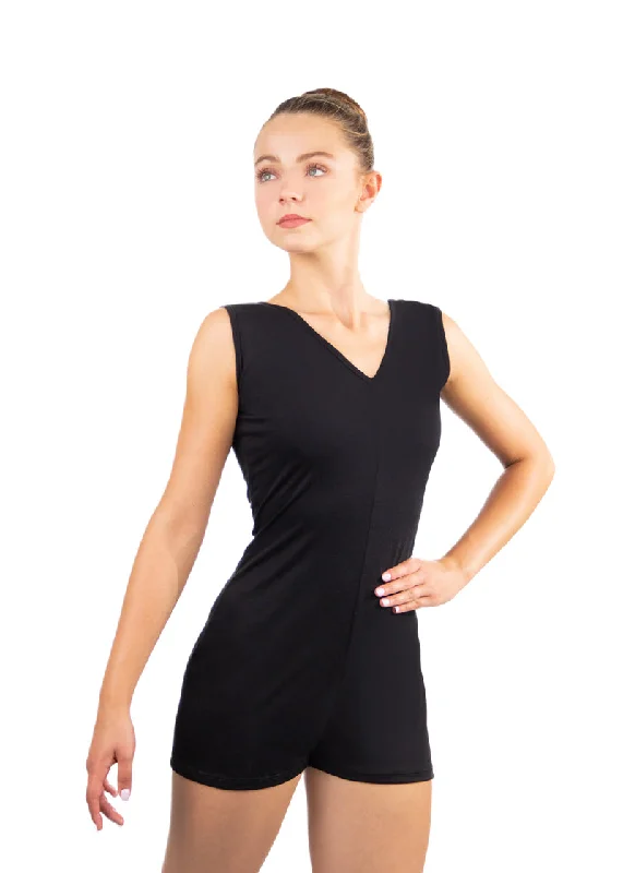 Fuki V-Neck Tank Romper low neck tank