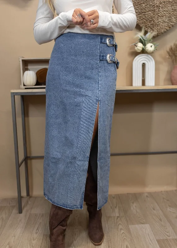 All I Know Midi Skirt linen skirt light