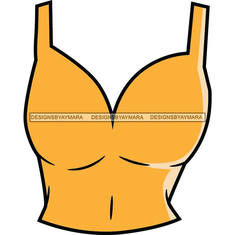 Gold Orange Tank Top SVG JPG PNG Vector Clipart Cricut Silhouette Cut Cutting bold tank top